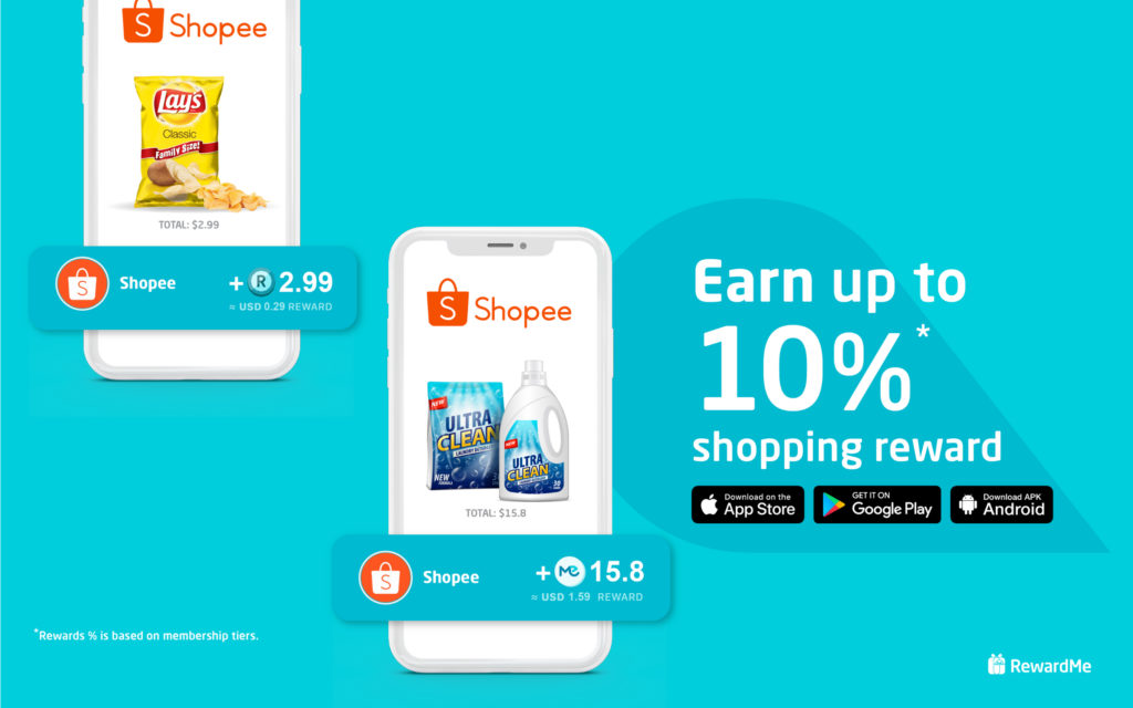 RewardMe Shopee cashback