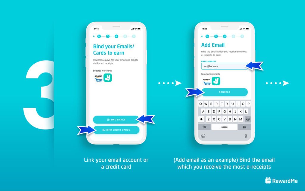 RewardMe - bind emails or cards to earn