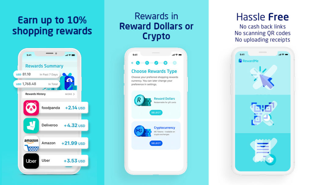 RewardMe Crypto Cashback & Reward App
