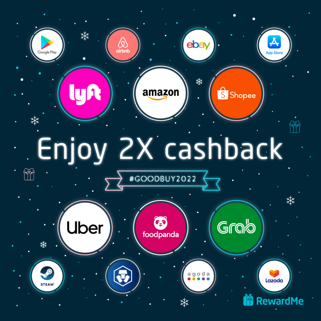 RewardMe Double Cashback Merchants