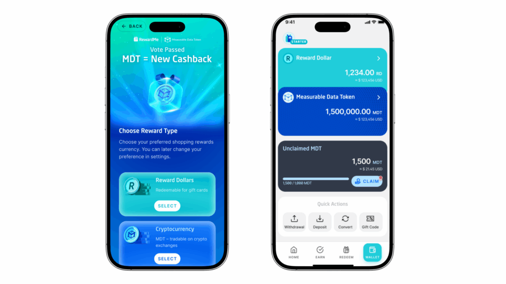 You can choose your new shopping reward type in app now.