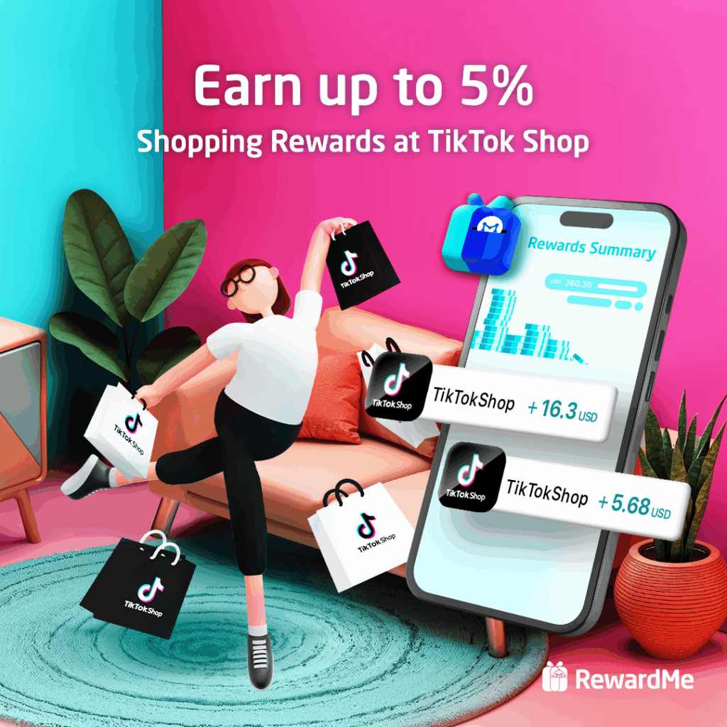 Earn up to 5% Shopping Rewards at TikTok Shop